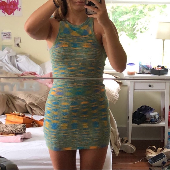 SOLDverge girl on the horizon dress in teal - Picture 2 of 2